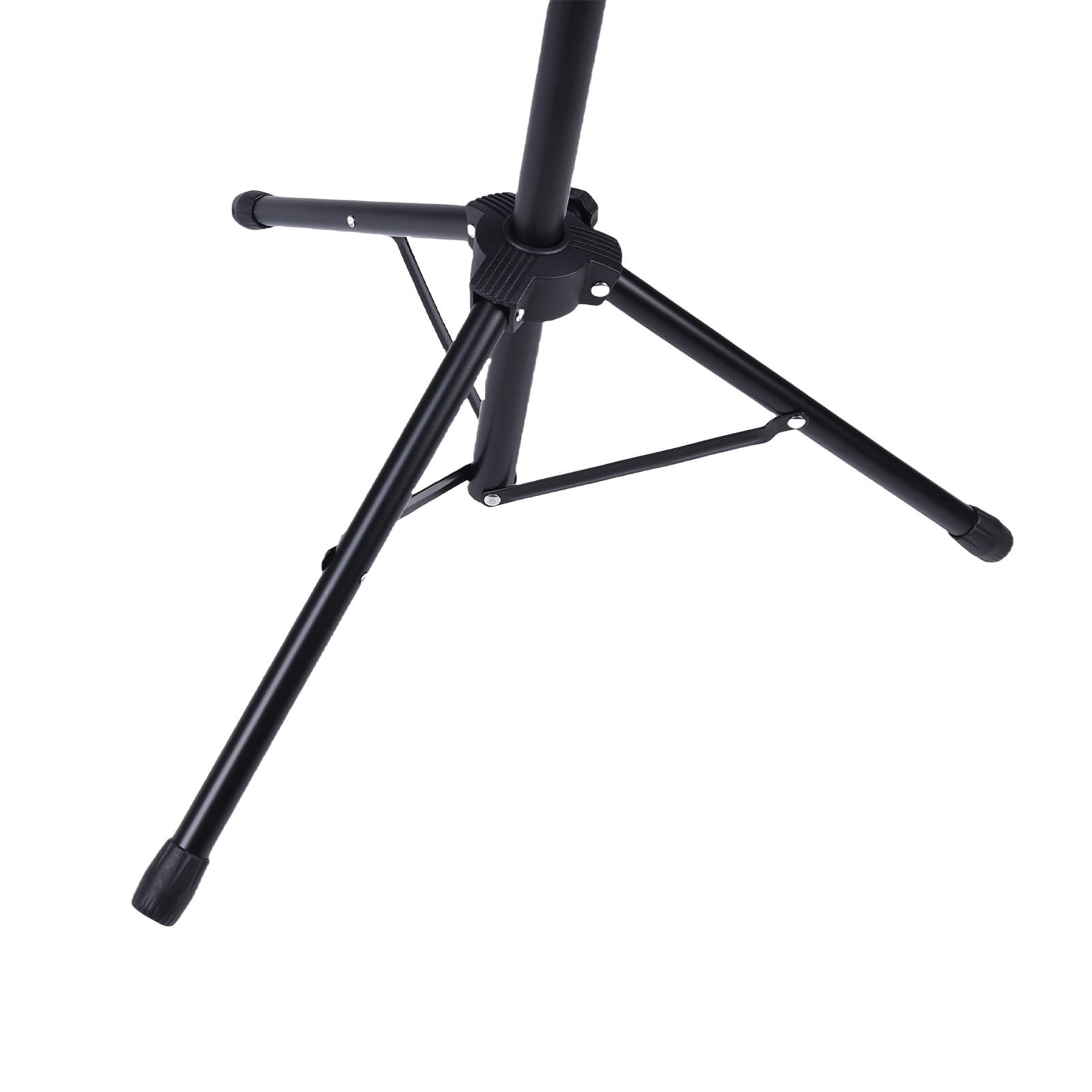 GUITTO GMS-04 Black Dual Device Tripod Microphone Floor Stand & Adjustable Boom Arm with Phone/Tablet Holder - 70 in / 177 cm