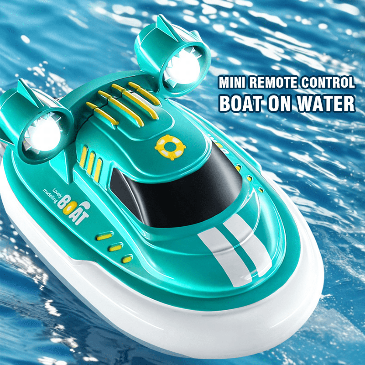 1/32 RC Boat Electric Speedboat Waterproof Racing Toys Boats for Lake & Pool, Birthday Gifts for Kids Boys Girls