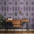 thumbnail image 3 of S4Sassy Self-Stick Decorative Boho Wallpaper, Diamond Geometric Print Wall Paper, Textured Vinyl Waterproof Contact Paper, Purple, 25"X 120" Removable Renter Friendly Walls Covering For Bedroom, Room, 3 of 8