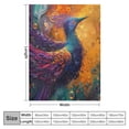 thumbnail image 4 of Mythical Phoenix Art Design Blanket Colorful Print for Bed Sofa Couch Camping Office Housewarming Decor Gift for Family Warm Cozy Throw Blankets, 4 of 6