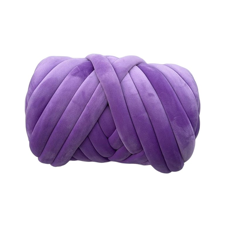 Chunky Yarn, Super Soft, Lightweight, Durable, Comfortable, Washable Jumbo  Yarn for Crocheting Pet Bedspreads , Violet