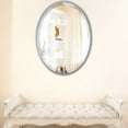 thumbnail image 3 of OVALCREST by The OVALCREST Mirror Store Lincoln Framed Oval Mirror - Silver Spray 25 1/8" x 37 1/8", 3 of 5