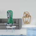 thumbnail image 2 of Escultura De Resina Con Retrato De Moai Antiguo De Cabeza De Isla De Pascua Para Dormitorio, Estantería, Estatua Creativa Abstracta De Pareja Para Librería, Cafetería, Decoración De, 2 of 8