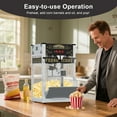thumbnail image 3 of siu want 20oz Commercial Popcorn Machine with Cart - Vintage Style Popper Pops 62 Cups per Batch, Portable Cart with Wheels for Parties, Home Theater, Events (Black)​, 3 of 11