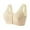 Beige, variant on Plus Size Bras for Women Casual Sexy Front Button Shaping Cup Shoulder Strap Underwire Bra Plus Size Extra-Elastic Wirefree Women'S Bras No Wire