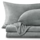 thumbnail image 1 of Bedelite Sábanas De Franela Tamaño Queen Gris – Juego De Sábanas De Forro Polar Súper Suave, 4 Piezas (Incluye Sábana Bajera Ajustable Y 2 Fundas De Almohada), 1 of 7