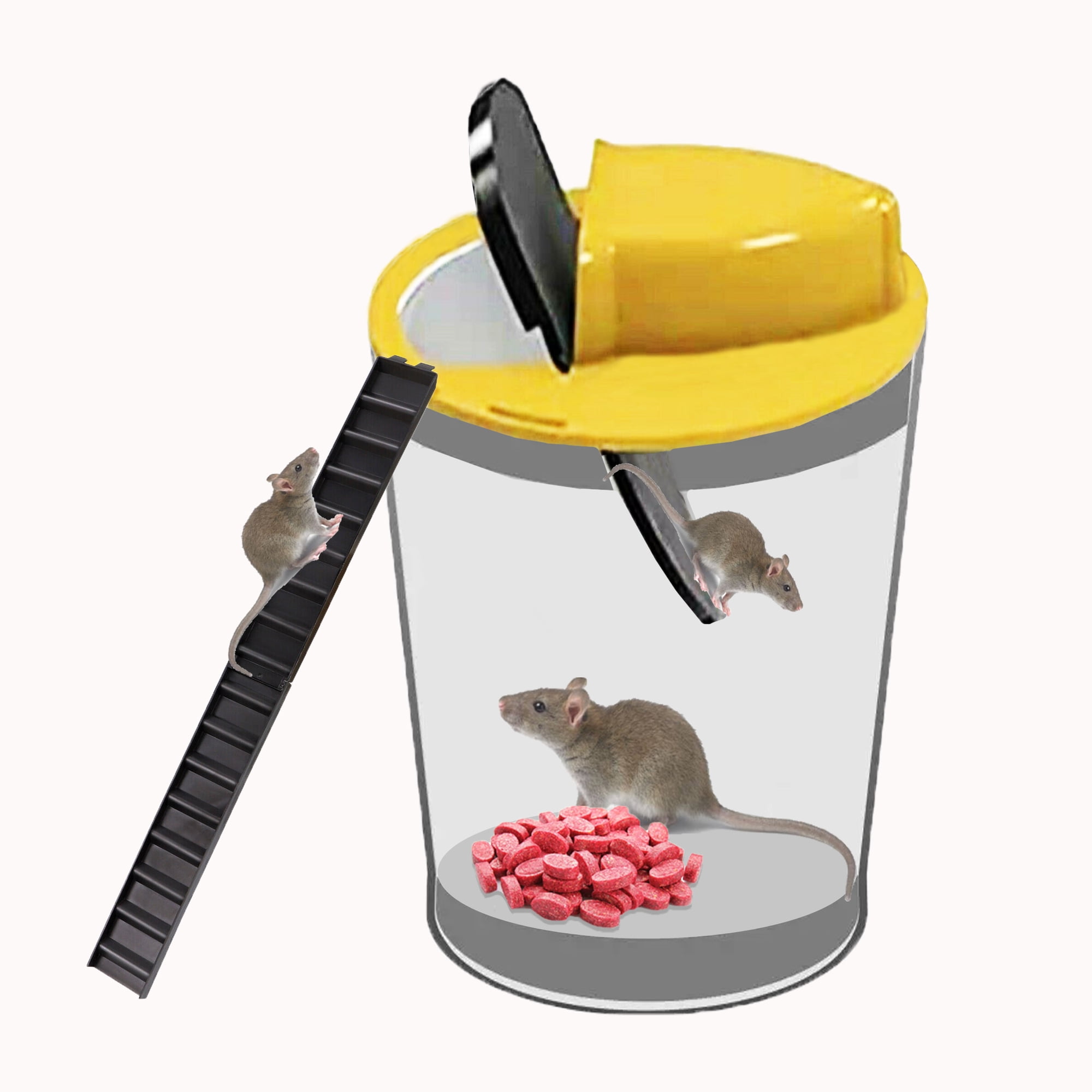 Mouse Rat Trap Flip N Slide Mouse Trap Bucket Catcher Mousetrap Slide Bucket Lid