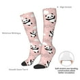 thumbnail image 5 of Knee High Socks for Men and Women, Panda Flying in the Sky (2) Althletic Compression Socks, Support Long Tube Socks for Outdoor Sport, Calf Socks, High Stockings for Women Men, 5 of 7