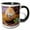 Black/White, variant on 3drose, Galapagos Land Iguana, Galapagos Islands, Ecuador, 15oz Mug