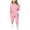 Pink, variant on MKOSPLRT Polka Dot Outfits for Kid Girls Lounge Sweatsuits Two Piece Long Sleeve Shirts Drawstring Wasit Joggers Loose Tracksuits with Pocket