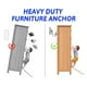 thumbnail image 3 of Anclajes Antivuelco Para Muebles, Anclajes Para Muebles A Prueba De Terremotos De Alambre Ajustable De Seguridad Mejorada Para Gabinete, 3 of 7