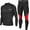 Black Scarlet, variant on Men's Athletic Outfit Sets Compression Shirt & Pants, Quick Dry, 2-Piece Set, Sizes S-3XL