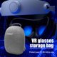 thumbnail image 4 of Mini bolso de mano Bolsa de almacenamiento de anteojos con absorción de impacto Doble cremallera VR Accesorios, 4 of 9