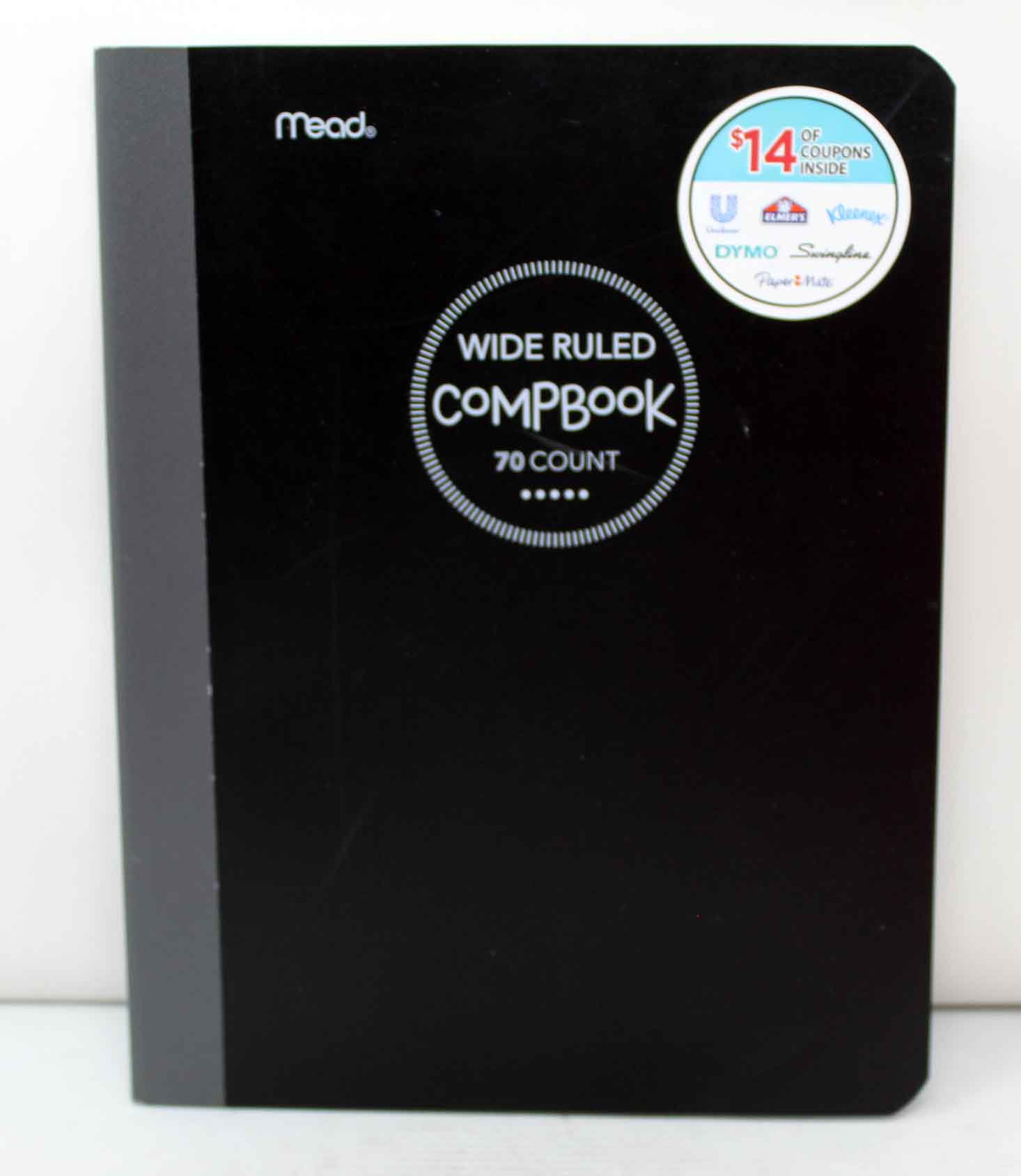 Mead Wide Ruled Compbook 70 Count