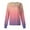 #02Pink, variant on Scrub Jackets for Women Stretchy Gradient Patterned Long Sleeve Scrubs Uniforms Button Down Nursing Shirt with Pockets Blue 5XL