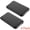 Black, variant on Set of Two Portable Chargers with a Capacity of 10000Mah, Featuring a Slim Design, Dual USB Ports, And a Compact Form