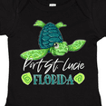 thumbnail image 4 of Inktastic Port St. Lucie, Florida Happy Sea Turtle Boys or Girls Baby Bodysuit, 4 of 5