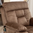 thumbnail image 4 of UHOMEPRO 26" Wide Overstuffed Recliner Chair, Oversized Power Lift Chair with Heat and Massage, 350 lb Capacity, Light Brown, 4 of 11