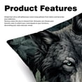 thumbnail image 2 of Wolf Covers Set of 2 - Available in 16x16, 18x18, 20x20 Inches with Unique Patterns - for Home Decor, Throw Pillow Inserts, Pillow Inserts, Bed Pillow - Ideal for All Occasions!, 2 of 6