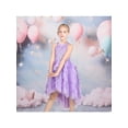 thumbnail image 2 of Sunny Fashion Girls Halter Dress Lavender Pleated Mermaid Sequin Party Tulle 8 Years, 2 of 8