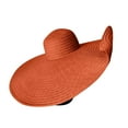 thumbnail image 2 of Kmdttou Sun Hat for Women Oversized Brimmed Hat Foldable Vacation Beach Hat Large Sun Protection And Shading Hat ,UPF50+ Wide-Brim Sun Hat, 2 of 3