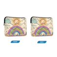 thumbnail image 7 of FORMRS 15-15.6 inch Laptop Sleeve Case Soft Carrying Quilted Computer Bag Cover, Beige Rainbow, 7 of 7