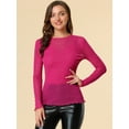 thumbnail image 2 of INSPIRE CHIC Women's Long Sleeve Mesh with Spaghetti Strap Camisole Tops, 2 of 6