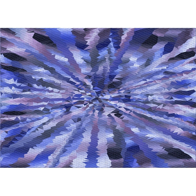 Ahgly Company Machine Washable Indoor Rectangle Transitional Purple Mimosa Purple Area Rugs, 7' x 10'
