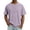 Purple, variant on hoksml Mens Casual Garment Dyed T Shirts Oversized Crew Neck Short Sleeve Acid Wash Ideal for Everyday Use