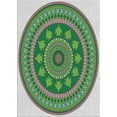 thumbnail image 1 of Ahgly Company Indoor Rectangle Patterned Light Green Novelty Area Rugs, 2' x 5', 1 of 6