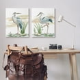thumbnail image 2 of Stupell Industries Herons on Marsh Shore Animals & Insects Painting Gallery Wrapped Canvas Print Wall Art, 24 x 30, Set of 2, 2 of 7