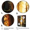 thumbnail image 3 of Designart "Shimmering Heights Redwood Majesty I" Landscape & Nature Floater Framed Canvas Print, 3 of 7