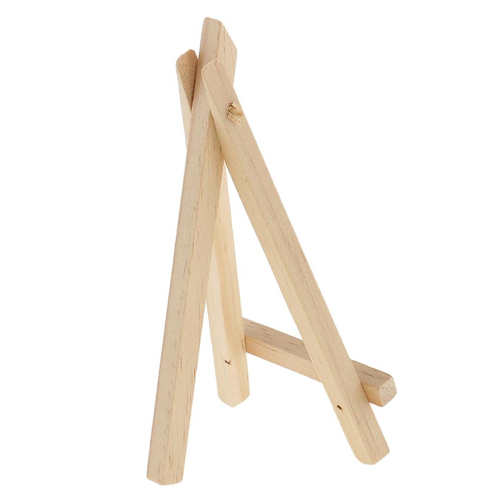 2 Mini Chevalets De Table En Bois – Supports Pliables Pour Toiles, Photos, Menus – Idéal Décoration Mariage, Salon, Atelier - 8