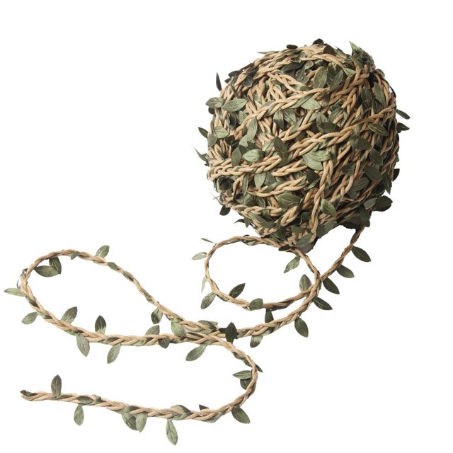 20 metros artificial hoja de vid planta de guirnalda falso follaje flor de café Magideal vid artificial