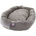 thumbnail image 2 of Majestic Pet Villa Velvet Bagel Pet Bed for Dogs, Calming Dog Bed Washable, Medium, Vintage, 2 of 5