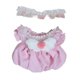 thumbnail image 4 of Vestido de princesa para muñeca de peluche, mono de muñeca, falda con mangas abullonadas, crea tus propias muñecas Rosa, 4 of 9
