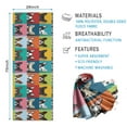 thumbnail image 2 of Boston Terrier Hot Yoga Mat Towel Non Slip for Hot Yoga - Quick-Drying Yoga Mat Cover with 4 Corner Pockets with Travel Bag - Hot Yoga Towel Non Slip Grip Moisture Wicking Sweat 70"x26", 2 of 6