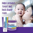 thumbnail image 4 of Desitin Daily Defense Baby Diaper Rash Cream with 13% Zinc Oxide, Barrier Cream to Help Treat, Relieve & Prevent Diaper Rash, Hypoallergenic, Dye-, Phthalate- & Paraben-Free, 113 g, 4 of 7