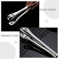 thumbnail image 4 of unbranded Pinzas Para Cocina De Acero Inoxidable Para Asar Y Servir Con Compacto Plateado, 4 of 8