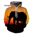 thumbnail image 2 of Sudadera con capucha 3D con estampado de elefante para hombre y mujer, ropa de calle informal de gran tamaño, jersey de manga larga, sudaderas con capucha de animales, XS-6XL, nueva moda de 2023, 2 of 5