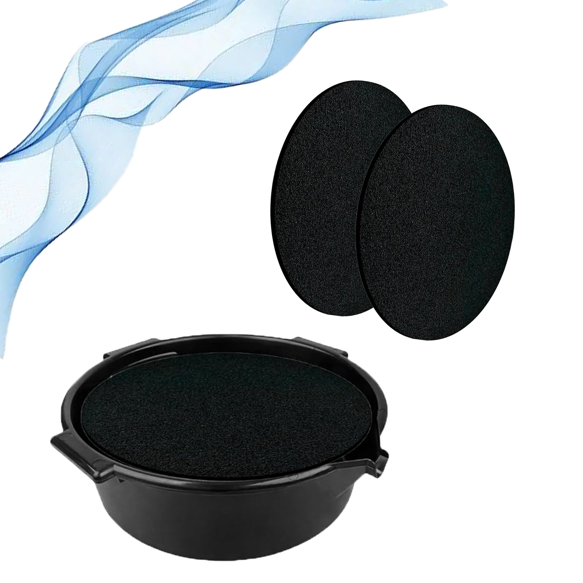 Genligt Round Splash Pad for 1.5-20 Gal Drip Catcher Pan for Car Transmission Oil Changing Drain Tray Oil Drain Pan, 4 Pack