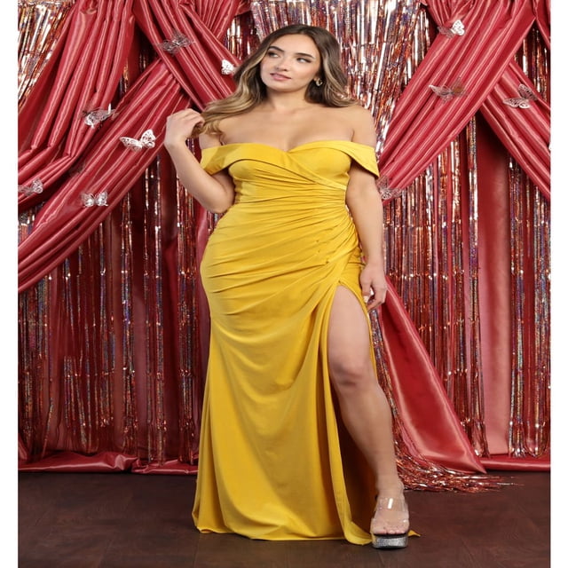 Formal Dress Shops Inc Off The Shoulder Bodycon Dress Champagne 4