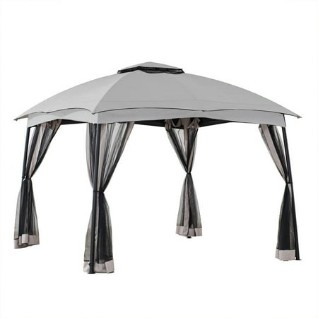 Garden Winds Replacement Canopy Top Cover for Serena Slant Post Gazebo - Riplock 350