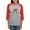 Heather/Red, variant on CafePress - Doxy Treat - Womens Baseball Tee