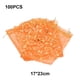 thumbnail image 4 of Matsuzay 100 piezas bolsas con cordón bolsas de regalo decoración corazón impresión caramelo bolsillo Navidad cumpleaños embalaje Almacenamiento y organización del hogar Naranja 17*23cm, 4 of 6