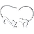 thumbnail image 1 of Women's earrings Cheeky kitty-shaped stud earrings, 1 of 4