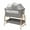 Gray, variant on 4-in-1 Baby Bassinet & Bedside Sleeper for Babies, 7-Level Height Adjustable, Wheels with Storage Basket, Breathable Mesh,White