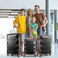 thumbnail image 3 of SANOPY 20"+24"+28" ABS Spinner Suitcases， Silent 360° Wheels, Ergonomic Handles, 3 of 11