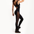 thumbnail image 6 of Joernso Women Sportswear Mesh Patchwork Hollow Out See Through Jumpsuit for Gym, 6 of 7