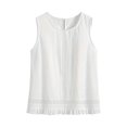 thumbnail image 4 of Conjuntos Cortos para las Mujeres Casual Verano Moda Sólido Cuello Redondo sin Mangas con Pantalones Cortos 2 Conjuntos de Pc, 4 of 9